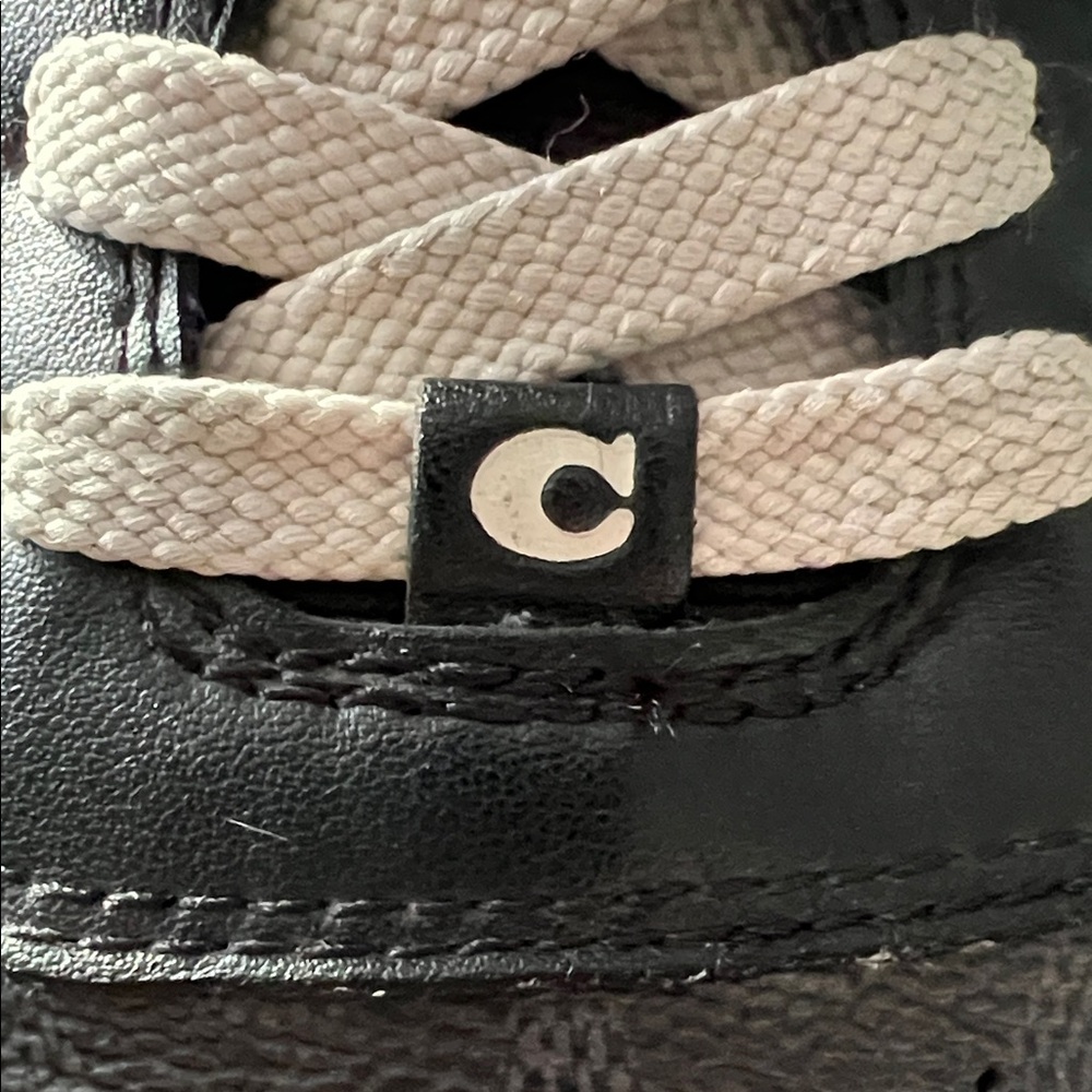 Coach Black and‎ Pink Leather Hi Top Sneakers Size 8B
CD304 - Picture 5 of 14